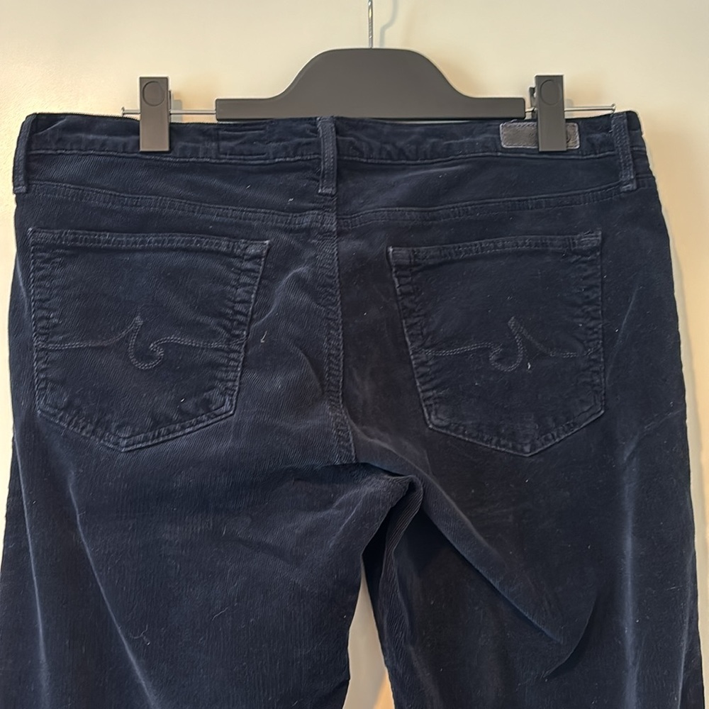 AG | The Stilt Cigarette Leg Corduroy Pants in Navy Blue | Size 32R | Like new - Picture 2 of 4